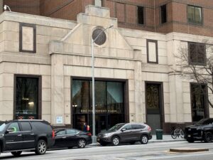 Office building of Robert Gershon, Esq. with cars parked outside.